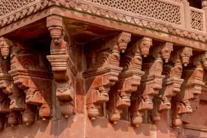 Images Dated 3rd February 2015: Architectural detail. Fatehpur Sikri. Mughal Empire Mosque. Unesco World Heritage