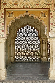 Arched Prints: Architectural details, Amber Fort, Jaipur, India