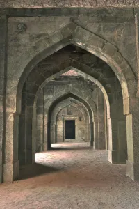 Perspective Prints: Architectural details, Bara Gumbad Mosque, Lodhi Gardens, New Delhi, India