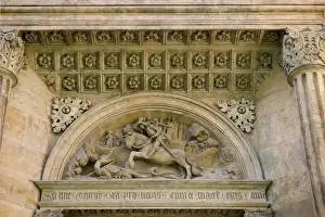 Images Dated 28th July 2008: Architectural details of Old Royal Palace within Prague Castle, Czech Republic