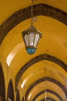 Images Dated 30th September 2005: Archway in Topkapi Palace with single lantern, Istanbul Turkey