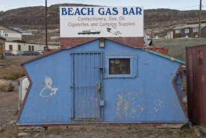 Images Dated 17th September 2010: Arctic Canada, Nunavut, Baffin Island, Iqaluit (aka Frobisher Bay). Beach Gas Bar