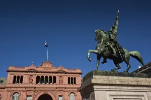 President Prints: ARGENTINA, Buenos Aires. Plaza de Mayo and Casa Rosada presidential palace