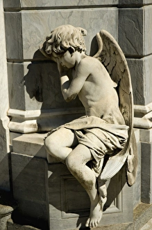 Images Dated 31st March 2012: Argentina. Buenos Aires. Recoleta. Recoleta Cemetery. Angel statue