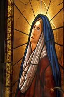 Images Dated 31st March 2012: Argentina. Buenos Aires. Recoleta. Recoleta Cemetery. Stained glass