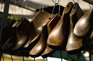 Images Dated 16th April 2012: Argentina. Buenos Aires. San Telmo. Flea Market. Antique shoe lasts