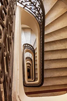Buenos Aires Prints: Argentina, Buenos Aires. Spiral staircase