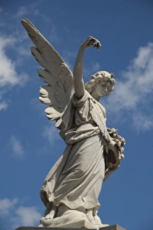 Images Dated 7th March 2010: Argentina, Capital city of Buenos Aires. Typical memorial grave marker in the famous
