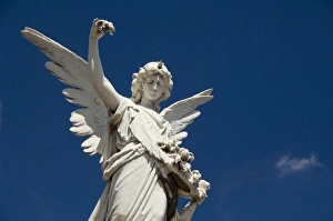 Images Dated 7th March 2010: Argentina, Capital city of Buenos Aires. Typical memorial grave marker in the famous