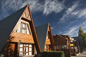 Images Dated 20th March 2009: Argentina, Chubut Province, Esquel. A-frame houses