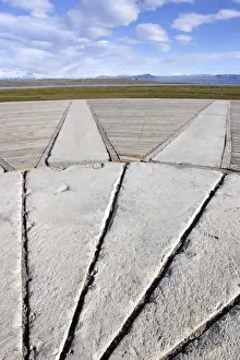 Human Prints: Argentina, El Calafate. Marsh and mountains seen from El Calafate village