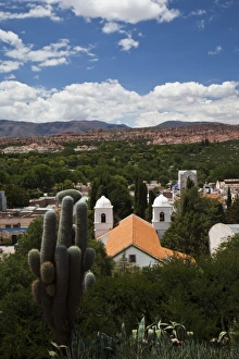 Images Dated 8th March 2009: Argentina, Jujuy Province, Humahuaca. Town view from Independence Monument