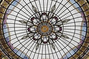 Images Dated 10th March 2009: Argentina, Mendoza Province, Mendoza. Ceiling of Pasaje San Martin mall