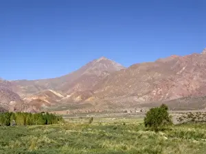Oasis Prints: Argentina, Mendoza: along Ruta 7 Panamericana leading to border with Chile: Andes valley