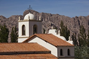 Stucco Prints: Argentina, Salta Province, Angastaco. Town church