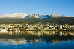 Images Dated 24th February 2014: Argentina. Tierra del Fuego. Ushuaia. Sunrise over the town