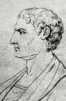 Classical Prints: Aristotle (Stagira, 384 B. C. -Chalcis, 322 B. C. ). Greek philosopher
