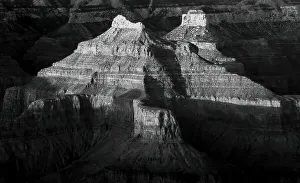 South Rim Prints: Arizona, Grand Canyon National Park, South Rim. Sunset at Hopi Point