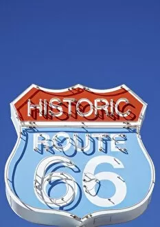 Arizona, Seligman. Classic neon signage along historic Route 66