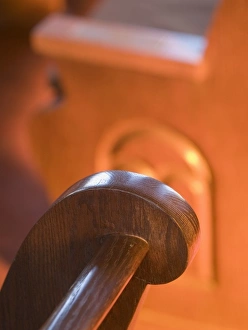 Images Dated 19th February 2006: Arizona, Tucson, Pews (or benches / seats) in a historic Jewish Synagaogue