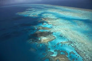 Barrier Reef Prints: Arlington Reef, Great Barrier Reef Marine Park, North Queensland, Australia - aerial