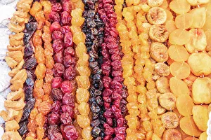 Armenia Prints: Armenia, Ararat Province, Goght. Dried fruits for sale