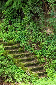 Armenia Prints: Armenia, Lori Province, Alaverdi. Old outdoor stairway