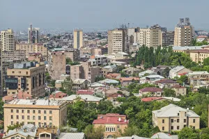 Armenia Prints: Armenia, Yerevan. The Cascade, city view