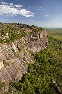 Escarpment Prints: Arnhem Land Escarpment, Kakadu National Park, Northern Territory, Australia - aerial