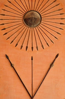 Pointed Prints: Arrangement of arrows and spears, Amber Fort, Jaipur, India