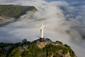 Images Dated 5th December 2011: The Art Deco statue of Jesus, known as Cristo Redentor (Christ the Redeemer)
