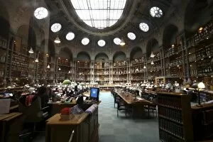 Images Dated 25th April 2008: The art library of Salle Orale in Cabinet des Medailles et Monnaies a department