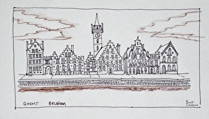 Belgium Prints: Artwork by Scott Lawrence