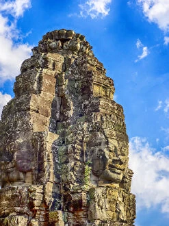 Cambodia Collection: Asia; Cambodia; Angkor Watt; Siem Reap; Faces of the Bayon Temple