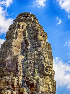 Cambodia Collection: Asia; Cambodia; Angkor Watt; Siem Reap; Faces of the Bayon Temple