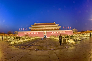 Lights Prints: Asia; China; Beijing; Evenig at The Forbidden City
