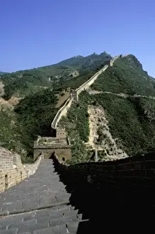 Great Wall Prints: Asia, China, Beijing. Great Wall and Simatai Mountains