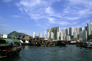 Finance Prints: Asia, China, Hong Kong, Aberdeen area of Hong Kong