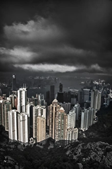 Asia, China, Hong Kong. View of Hong Kong from The Peak