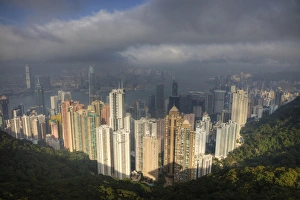 Images Dated 19th January 2010: Asia, China, Hong Kong. View of Hong Kong from The Peak