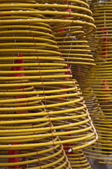 Images Dated 21st January 2010: Asia, China, Macau. Coils of incense at the A-Ma Temple, the oldest temple in Macau