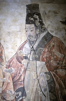 Tang Dynasty Prints: Asia, China, Xian. Ban Po Museum, Tang dynasty art collection - painting of Chinese