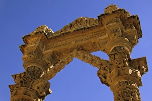 Claudia Adams Prints: Asia, India, Jaiselmer. Turn (welcome archway), Lodurva Jain Temple