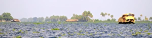 Images Dated 1st April 2007: Asia, India, Kerala (Backwaters). Houseboats on the Kerala Backwaters