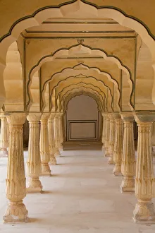 Fort Prints: Asia, India, Rajasthan, Jaipur Amber Fort. Arches