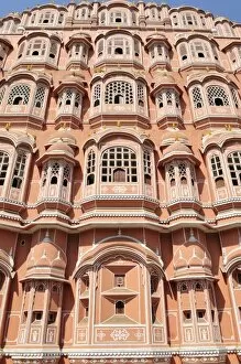 Images Dated 26th March 2007: Asia, India, Rajasthan, Jaipur (Pink City). The Hawa Mahal in Jaipur