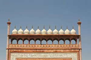 Asia, India. Taj Mahal entry gate (top portion) the Royal Gate