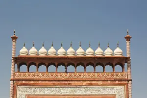 Gateway Prints: Asia, India. Taj Mahal entry gate (top portion) the Royal Gate