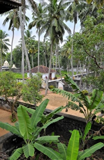 Images Dated 29th March 2007: Asia, India, Tamil Nadu, Padmanabhapuram. The courtyards of the palace of the Rajas of Travancore