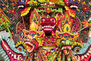 Images Dated 15th March 2014: Asia, Indonesia, Bali. At temple Pura Penataran Sasih in Bali served various temple